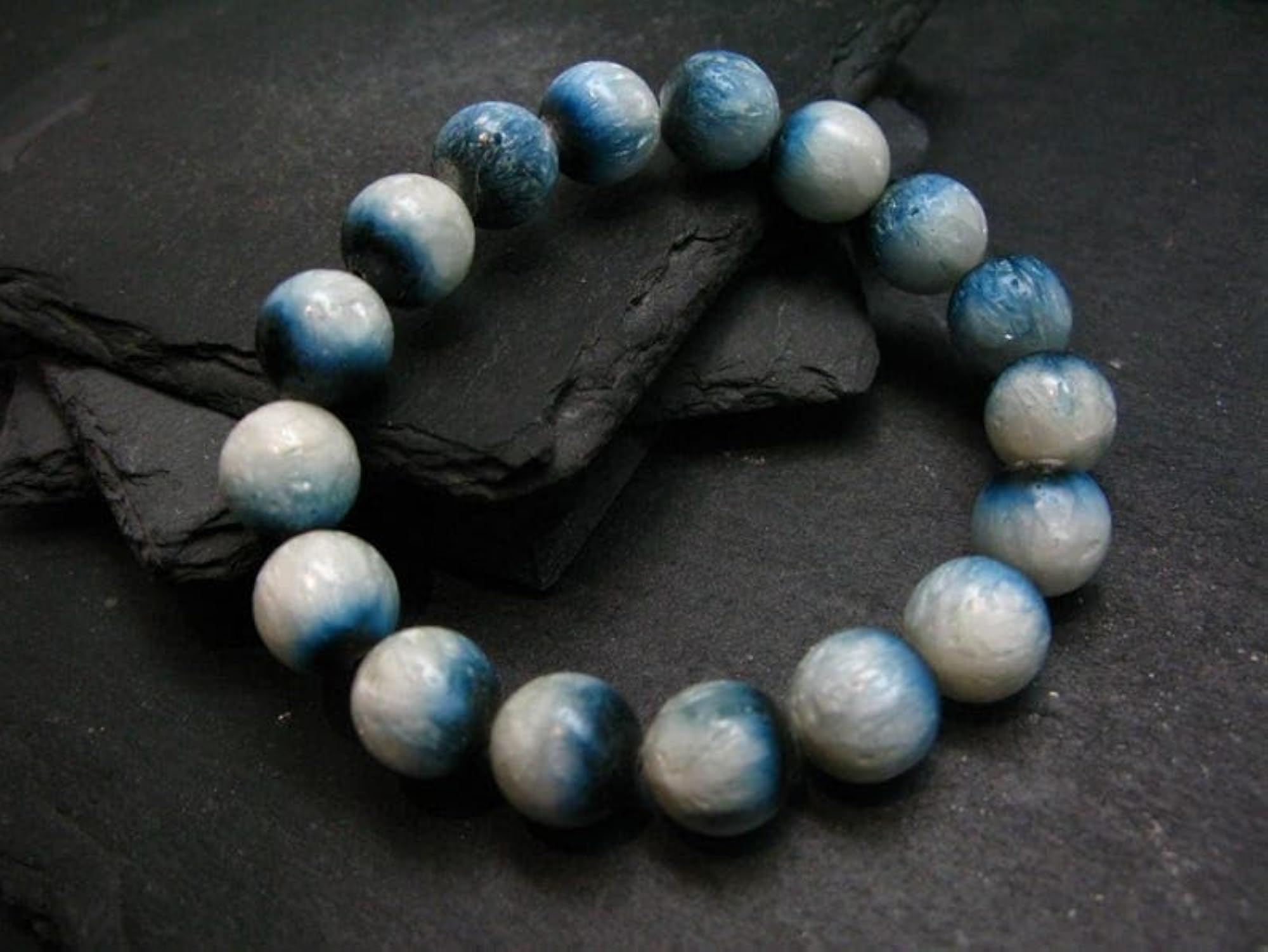 Natural Glacierite Unisex Stretchable Bracelet